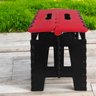 Banco Dobrável Portátil Camping até 100kg Vermelho - 5
