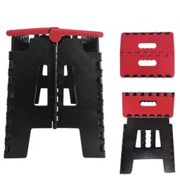 Banco Dobrável Portátil Camping até 100kg Vermelho - 2
