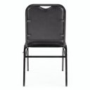 Ver imagem 6 de Cadeira Hoteleira Auditório Empilhável Kit 8 Letty Sintético Preto Z33 - Mpozenato