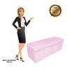 Kit Calçadeira e Painel Clean 0,90cm Suede Rosa Bebê D'Rossi - 10