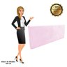 Kit Calçadeira e Painel Clean 0,90cm Suede Rosa Bebê D'Rossi - 8