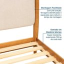 Ver mais imagens de Conjunto Cama Queen com Mesas de Cabeceira e Cômoda 6 Gavetas Baru CabeCasa MadeiraOriginals Marrom