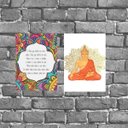 Ver imagem 1 de Kit 2 Placas Buda o Deus que Habita em Mim 18x27cm