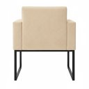 Ver imagem 4 de Poltrona Decorativa Reforçada para Espaço Beauty e Recepção Bege