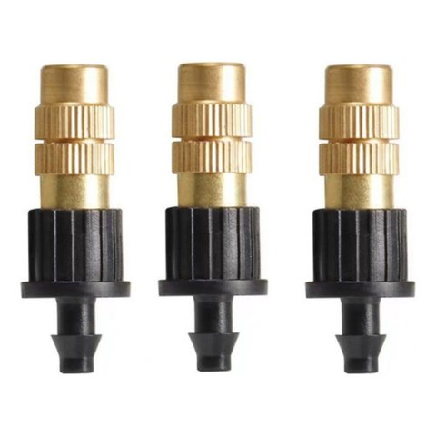 Kit 10 Nebulizador Cobre para Estufa Irrigação Microtubo 4mm