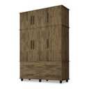 Ver imagem 1 de Roupeiro Triplex Guarda Roupas Londres Casal 6 Portas Amend. Trinobel