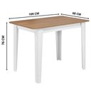Ver imagem 3 de Mesa Retangular Delta Nicoli - 110x68 Mdf/mdp 15mm Branco/mel – Sonetto