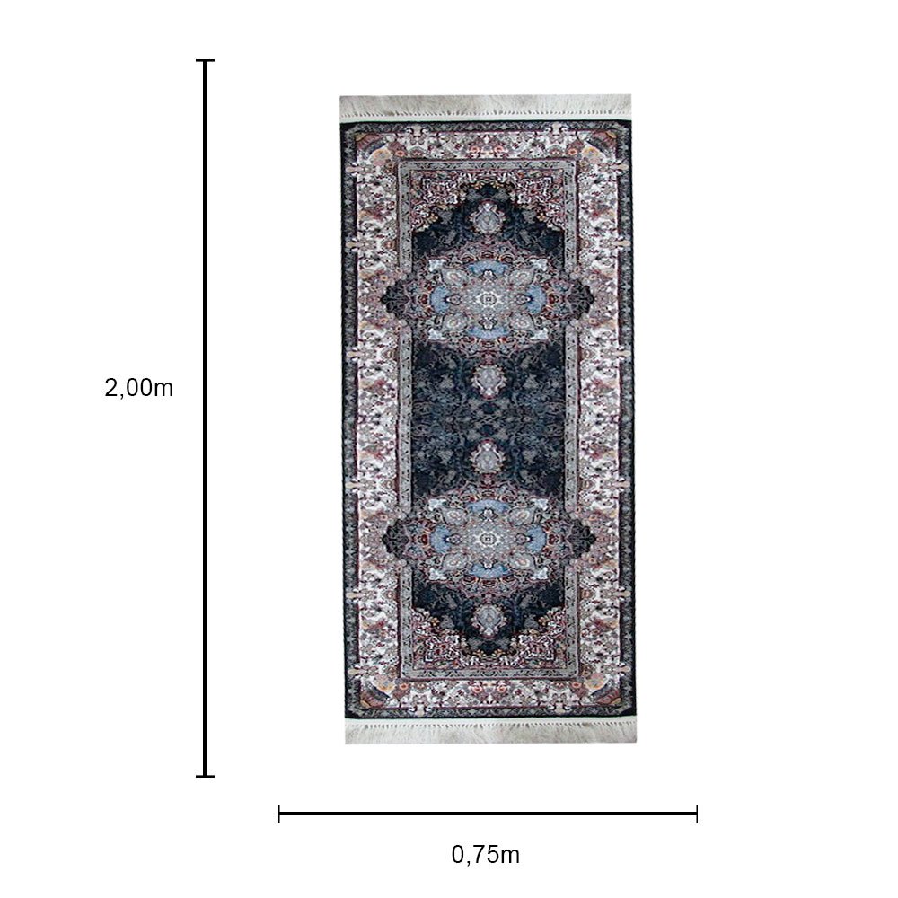 Passadeira Persa Iraniano - 0,75x2,00cm Prime Home Decor - 2