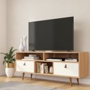 Ver mais imagens de Rack com Painel para TV até 50 Polegadas 136CMX90CM Chicago Califórnia
