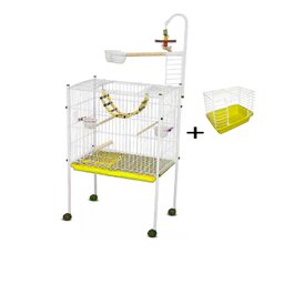 Viveiro para Calopsita Pássaro Manso Bragança de Aramado Plus Amarelo - 1