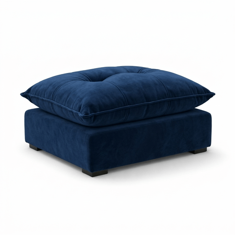Cama Puff Pet Cachorro e Gato Puff Pet Super Macio e Confortável Suede:suede Azul