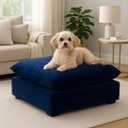 Ver imagem 3 de Cama Puff Pet Cachorro e Gato Puff Pet Super Macio e Confortável Suede:suede Azul