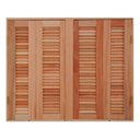 Ver imagem 3 de Janela de Madeira Veneziana Pantográfica Reto de Eucalipto Esel Esquadrias - 1.20 (L) X 1.00 (A)