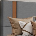Ver imagem 6 de Cabeceira Casal 138 cm Veron Veludo Cinza Soon