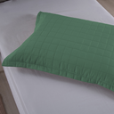 Ver imagem 4 de Porta Travesseiro Copacabana Verde Matelado 300 Fios 70x50cm com Debrum Elegante