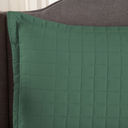 Ver imagem 3 de Porta Travesseiro Copacabana Verde Matelado 300 Fios 70x50cm com Debrum Elegante
