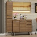 Ver imagem 1 de Armário de Cozinha Compacta 137cm Rustic Emilly Madesa 06 Rustic