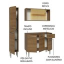 Ver imagem 6 de Armário de Cozinha Compacta 137cm Rustic Emilly Madesa 06 Rustic