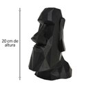 Ver imagem 7 de Vaso Estátua Moai Preto Escultura 20 cm Ilha da Páscoa Decoração 3D