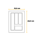 Ver imagem 4 de Divisor de Talher para Gavetas 4 nichos 31,5x46,5cm 2 unidades