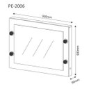 Ver imagem 4 de Penteadeira Camarim Suspensa PE2004/2006 Branco Tecno Mobili