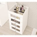 Ver imagem 2 de Kit 02 Carrinhos Organizador de Maquiagem PE2009 Branco Tecno Mobili