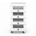 Ver imagem 5 de Kit 02 Carrinhos Organizador de Maquiagem PE2009 Branco Tecno Mobili