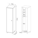 Ver imagem 4 de Armário para Lavanderia 1 Porta Am3107 Branco Tecno Mobili