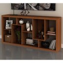 Ver imagem 1 de Estante Aparador Uso Horizontal Ou Vertical E1712 Amendoa Tecno Mobili
