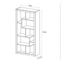 Ver imagem 4 de Estante Aparador Uso Horizontal Ou Vertical E1712 Amendoa Tecno Mobili