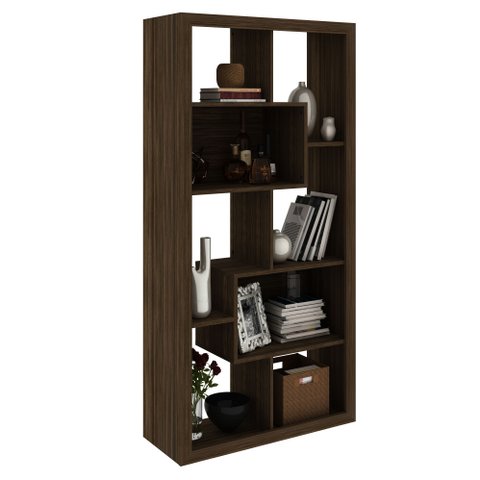 Estante Aparador Uso Horizontal ou Vertical E1712 Nogal Tecno Mobili