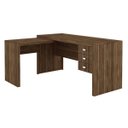 Ver imagem 5 de Conjunto Escritório Completo 06 Peças CJ27 Nogal Tecno Mobili