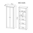 Ver imagem 2 de Conjunto Escritório Completo 06 Peças CJ27 Nogal Tecno Mobili