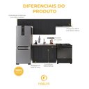 Ver imagem 5 de Armário de Cozinha Modulada Compacta Fidelitá Nara 100% MDF 4 Peças 280cm 10 Portas 2 Gavetas sem