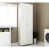 Armário para Lavanderia 2 Portas Multiuso Am3101 Branco Tecno Mobili - 1