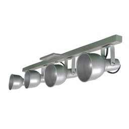Trilho 70cm Alumínio com 4 Spots Bulbo E27 - 1