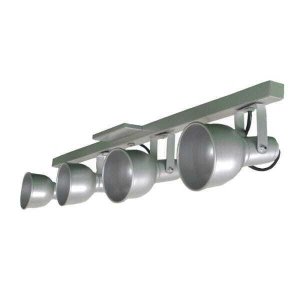 Trilho 70cm Alumínio com 4 Spots Bulbo E27