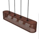 Ver imagem 3 de Luminária Pendente Centauro Modelo Ripado -:marrom