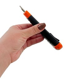 Kit 3 Pçs Estilete Metálico Emborrachado Largo Lâmina 18mm Empacotamento Multiuso - 9