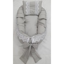 Ninho redutor berço travesseiro Cinza - 2