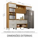 Ver imagem 5 de Cozinha 3 Peças Ripado Torre Quente Princesa 100% Mdf Nesher