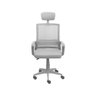 Cadeira Office Or-3334 Alta com B. Cromada Rodízio Or Design Cinza - 2