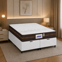 Ver imagem 1 de Cama Box Baú Queen Colchão Gazin Molas Flora 158x198x61cm (Branco)