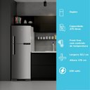 Ver imagem 3 de Geladeira Duplex Brastemp 375 Litros Frost Free Inox Brm44hk 220v