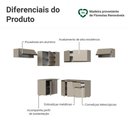 Ver imagem 4 de Armário de Cozinha Completa de Canto Suspensa 405 cm Crema Nice Madesa 01