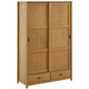 Ver imagem 3 de Guarda Roupa Solteiro Mazzaro F06 2 Portas de Correr 2 Gavetas Madeira Maciça Freijó Lyam Decor