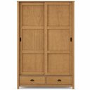 Ver imagem 7 de Guarda Roupa Solteiro Mazzaro F06 2 Portas de Correr 2 Gavetas Madeira Maciça Freijó Lyam Decor