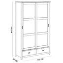 Ver mais imagens de Guarda Roupa Solteiro Mazzaro F06 2 Portas de Correr 2 Gavetas Madeira Maciça Freijó Lyam Decor