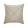 Capa de Almofada Drapeada Veludo Bege 43x43cm - 1