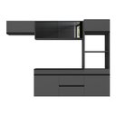 Ver imagem 4 de Armário de Cozinha Modulada Completa Suspensa 251,5cm Milano Multimóveis Mp2405 Cinza